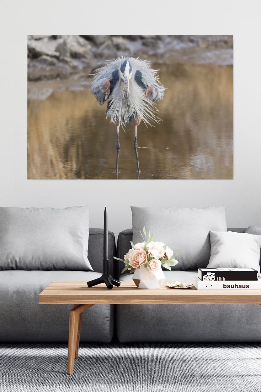 Vogel auf Stöcken