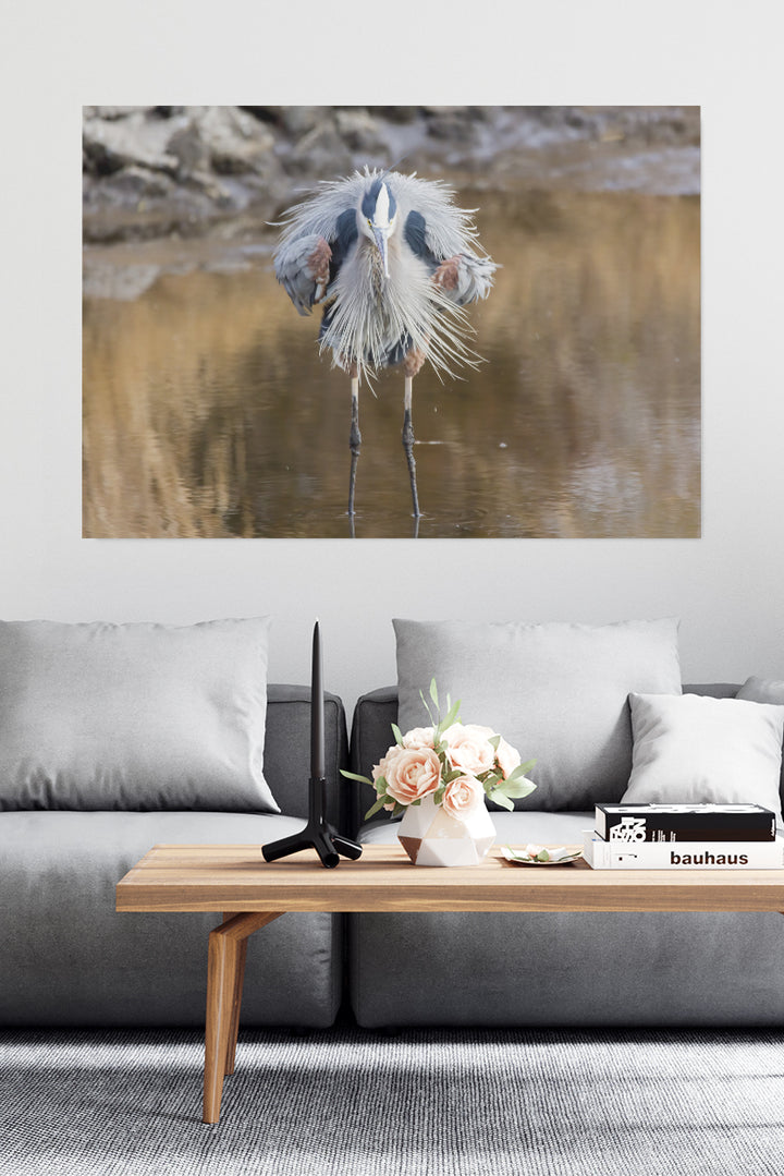 Vogel auf Stöcken