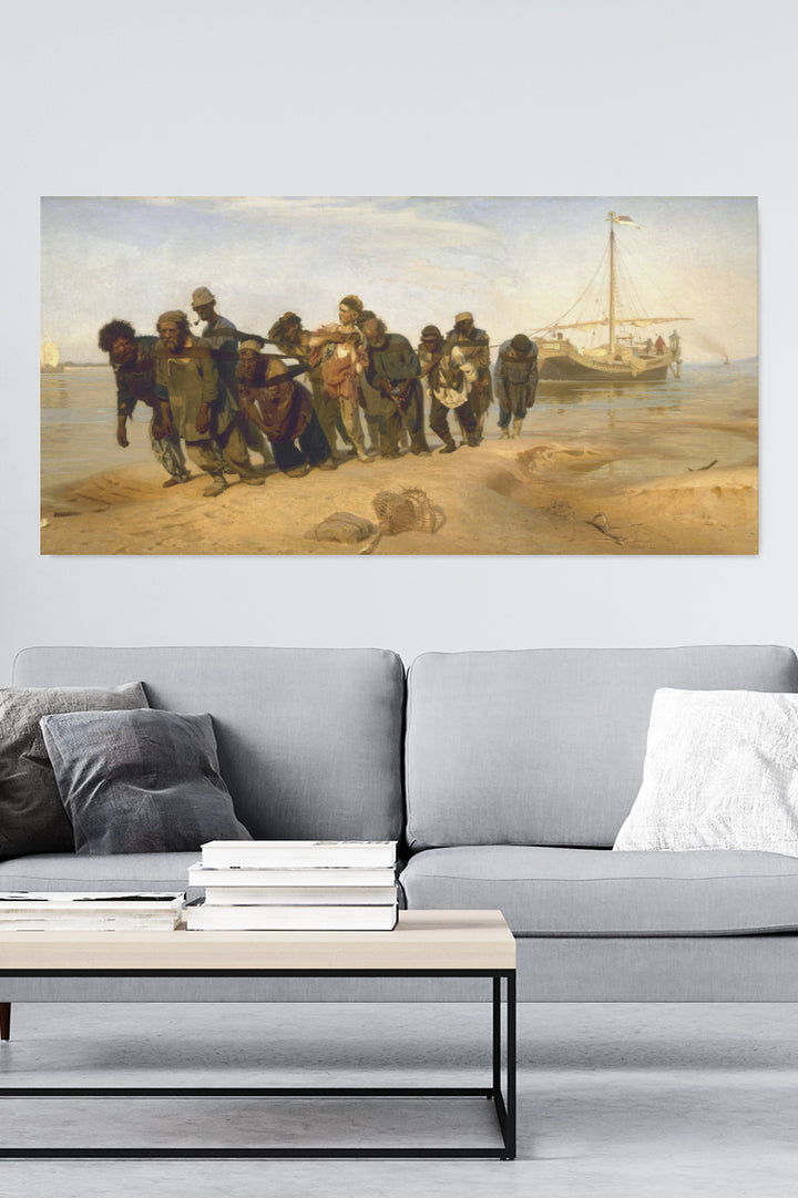 Lastkahntransporte auf der Wolga - Ilja Repin