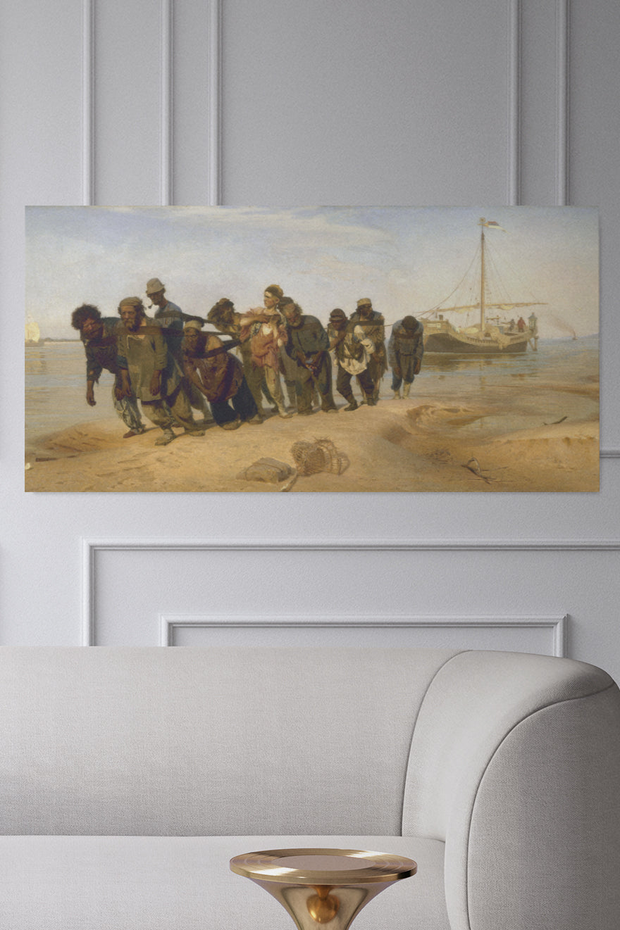 Lastkahntransporte auf der Wolga - Ilja Repin