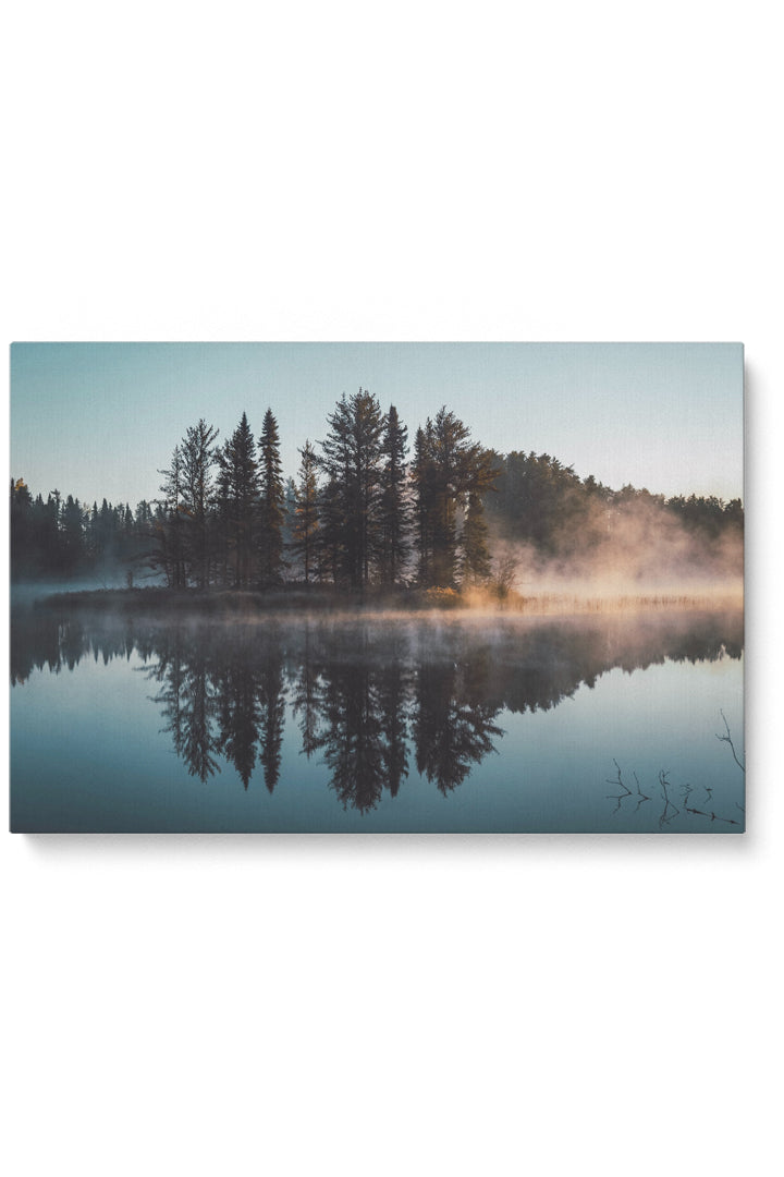 Nebliger See