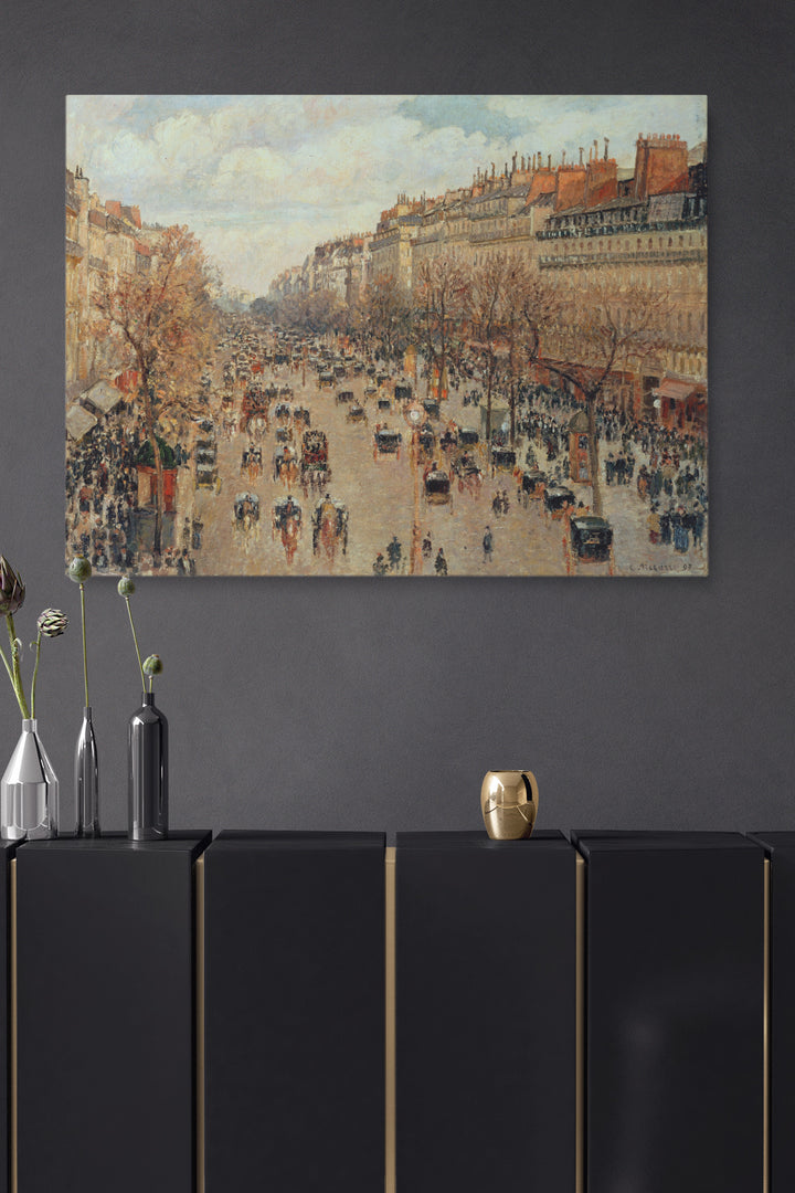 Boulevard Montmartre, Paris - Camille Pissarro