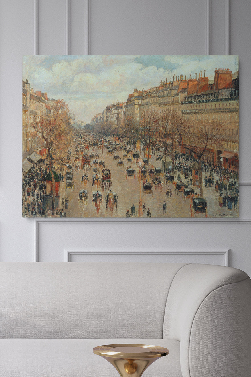 Boulevard Montmartre, Paris - Camille Pissarro