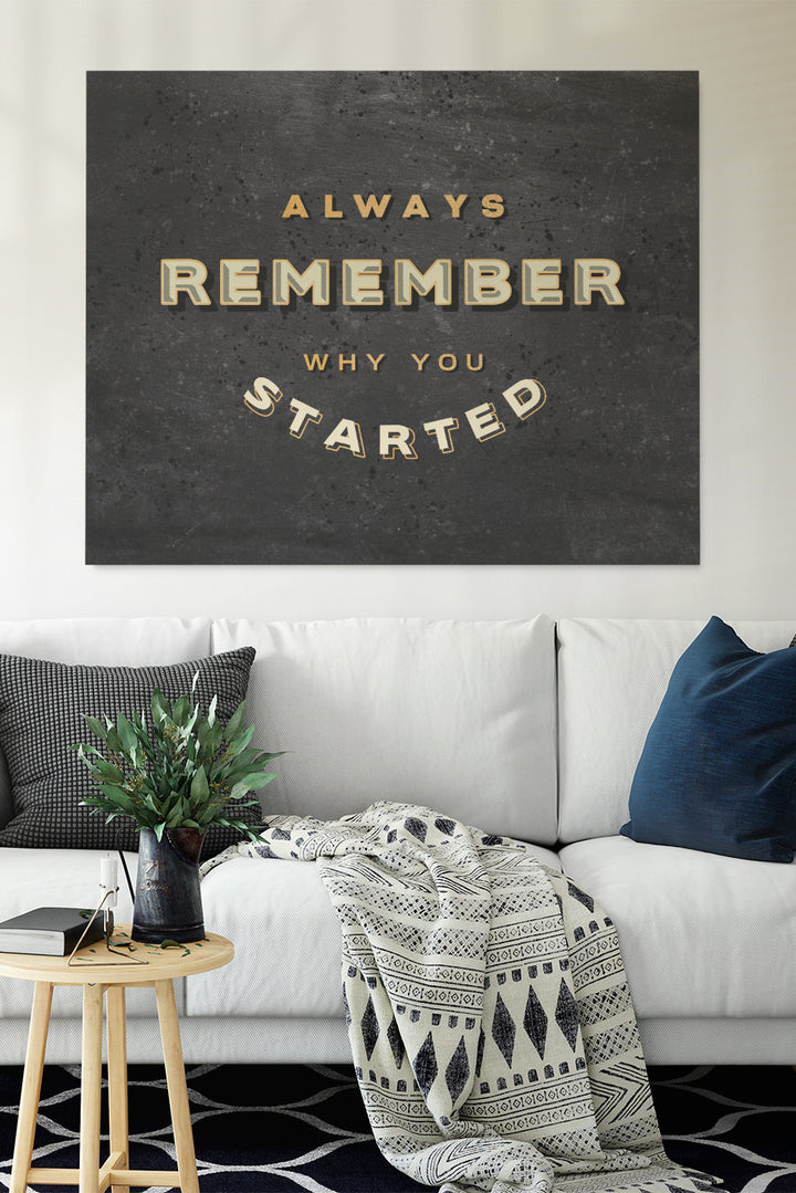 Why You Started