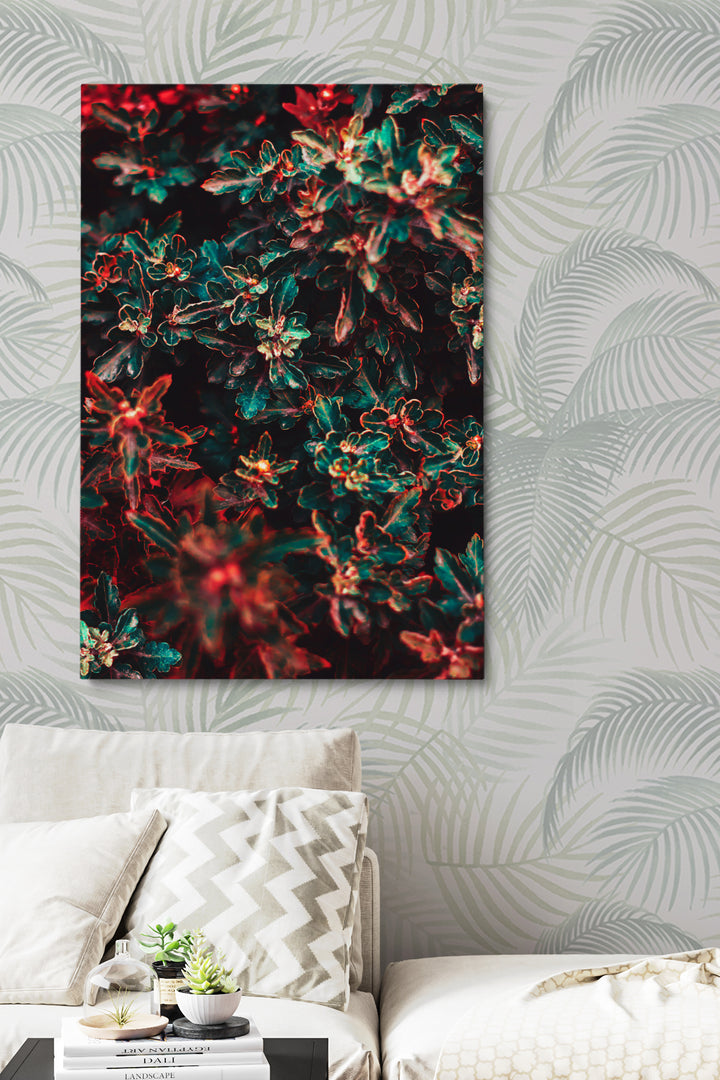 Green & Red Flowers