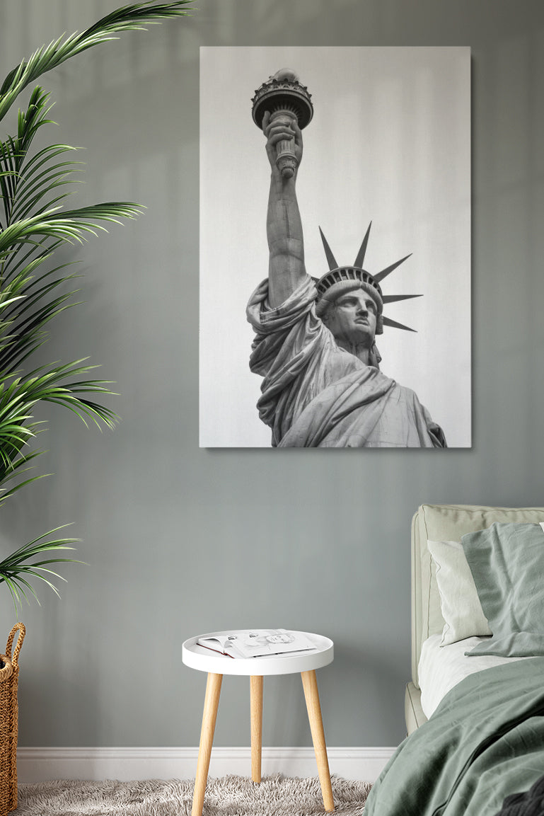 Grey Statue of Liberty