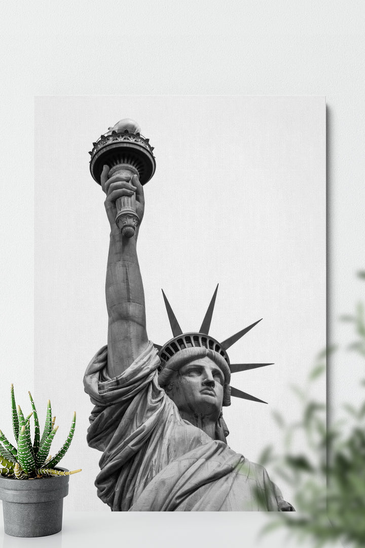 Grey Statue of Liberty