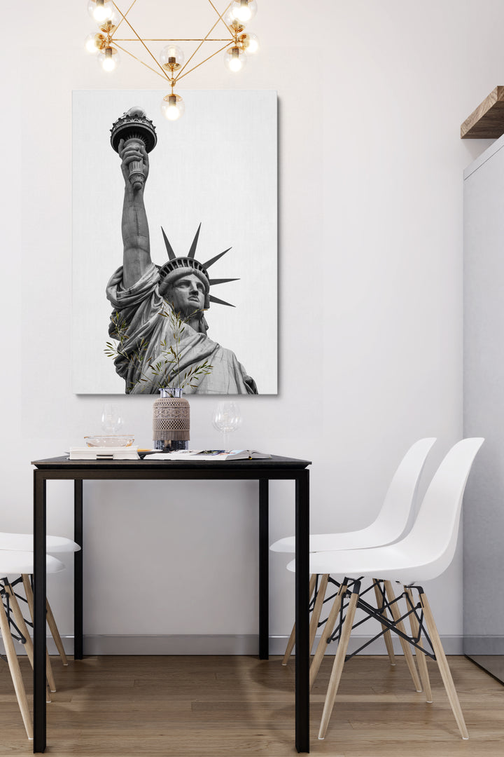 Grey Statue of Liberty
