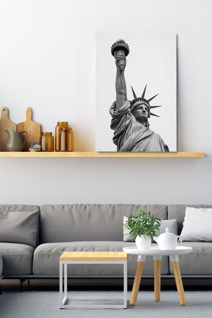 Grey Statue of Liberty