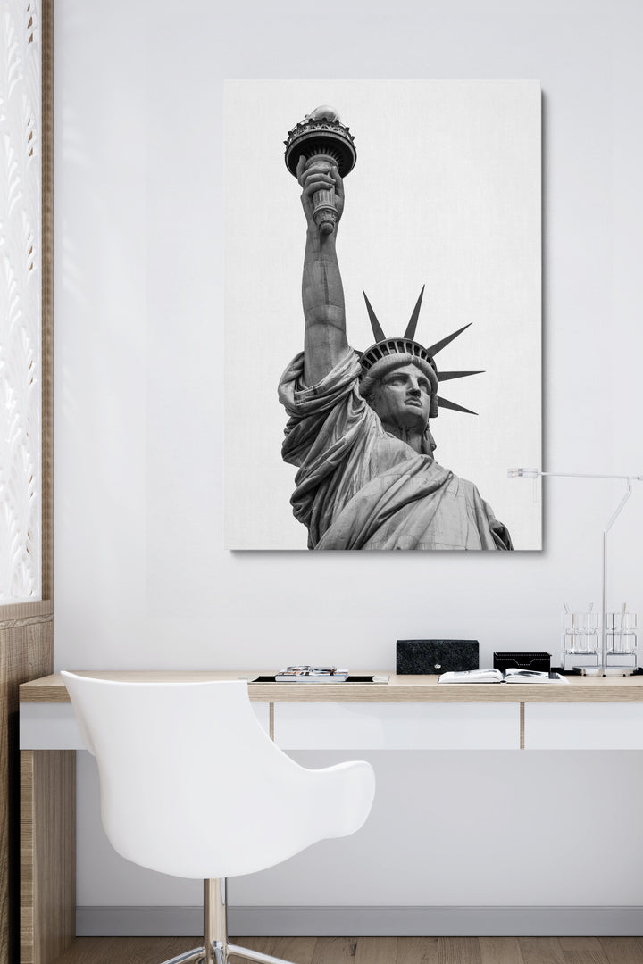 Grey Statue of Liberty
