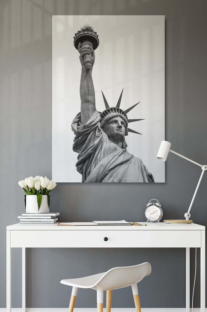 Grey Statue of Liberty