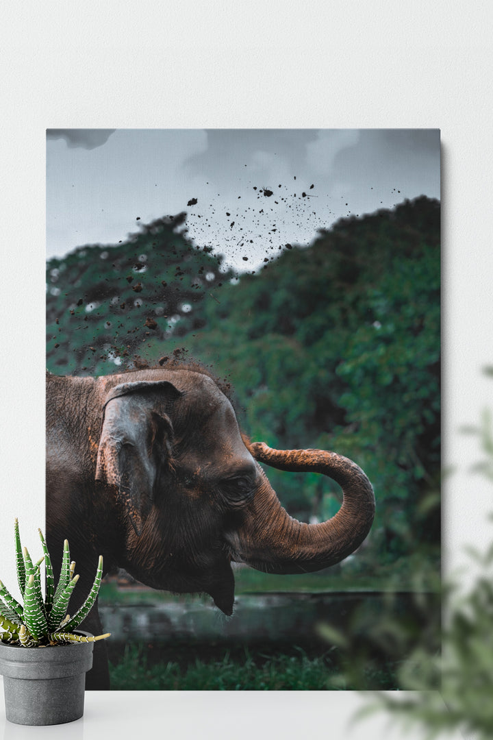 Verspielter Elefant