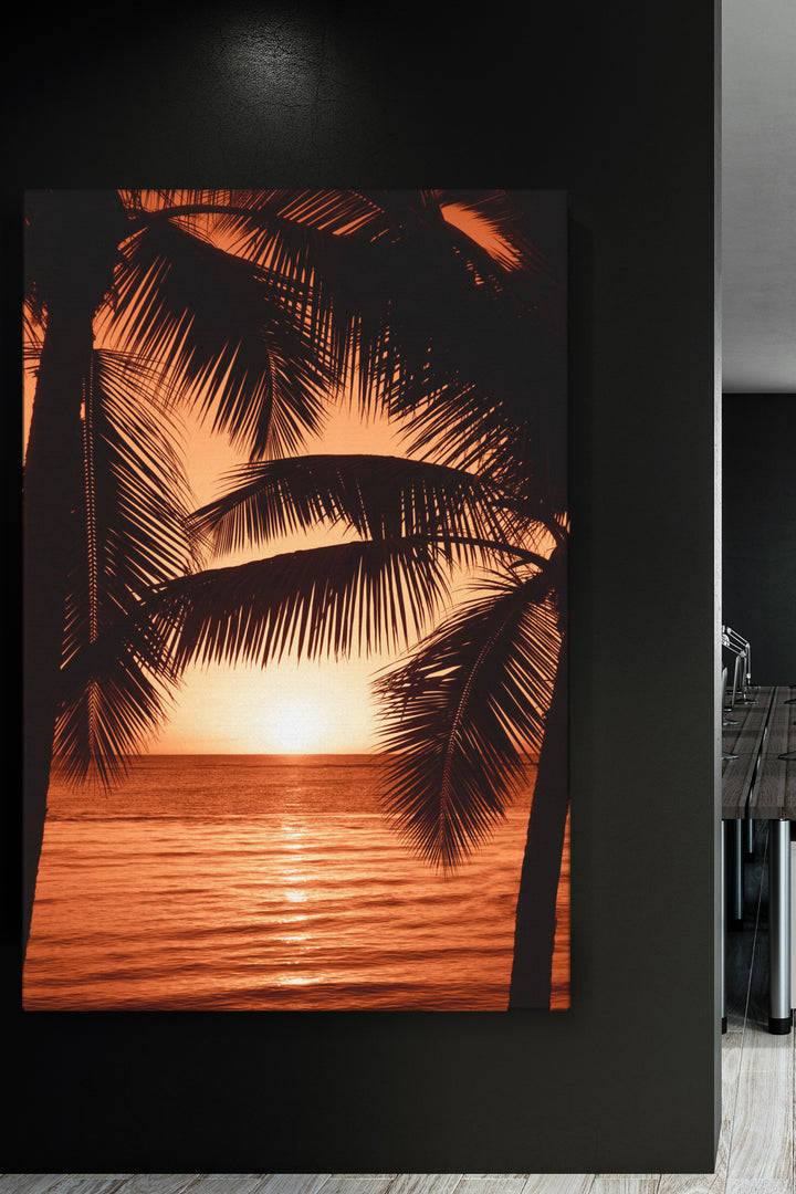 Sonnenuntergang Palmen