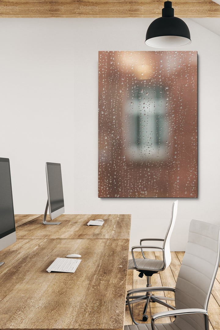 Wassertropfen am Fenster