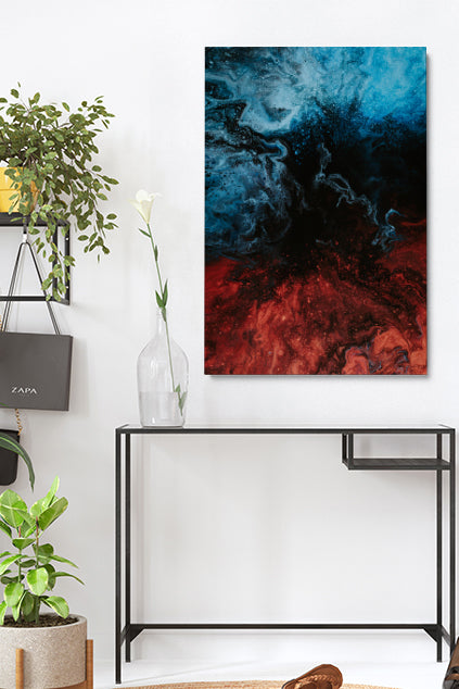 Blau Kupfer Abstrakt