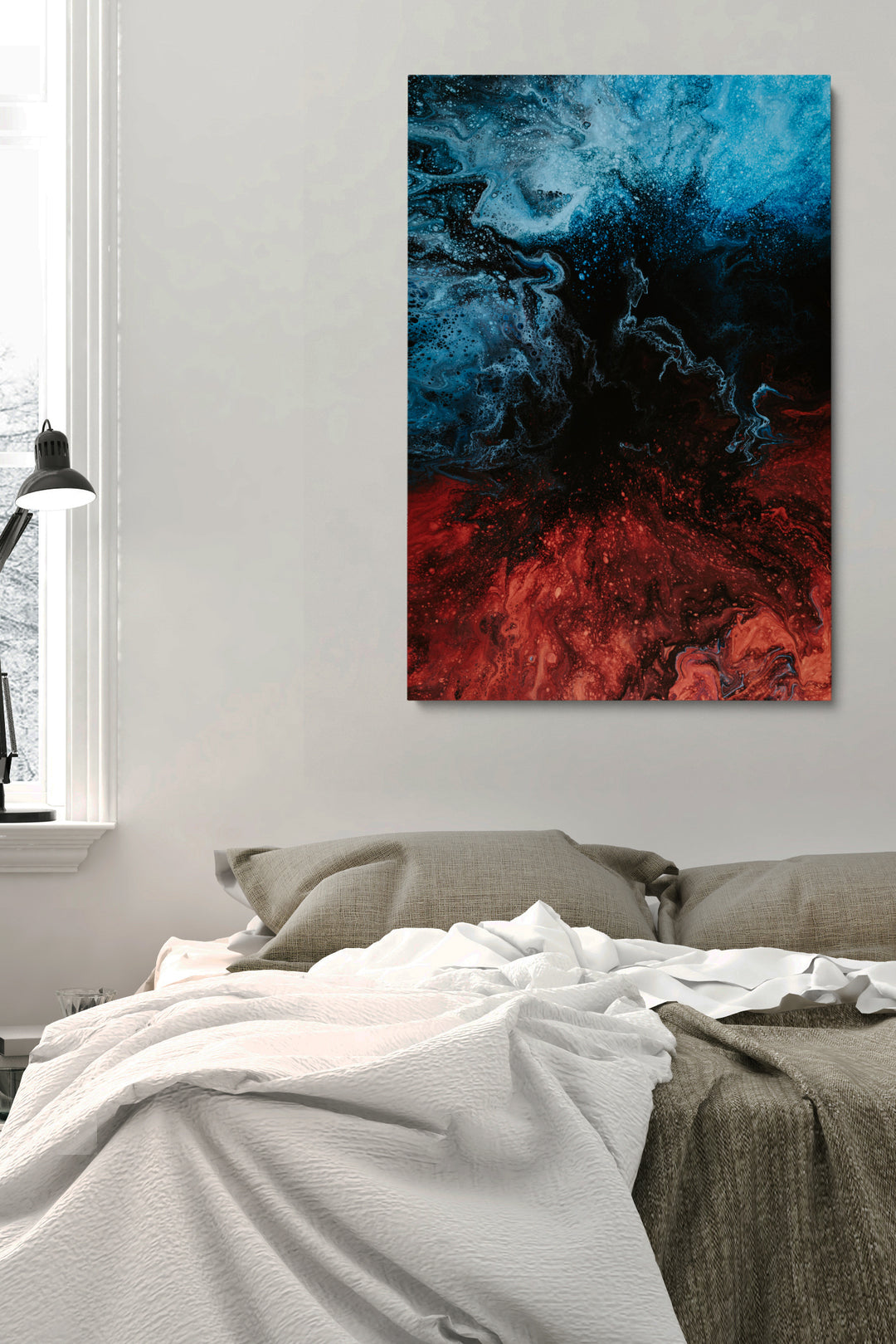 Blau Kupfer Abstrakt