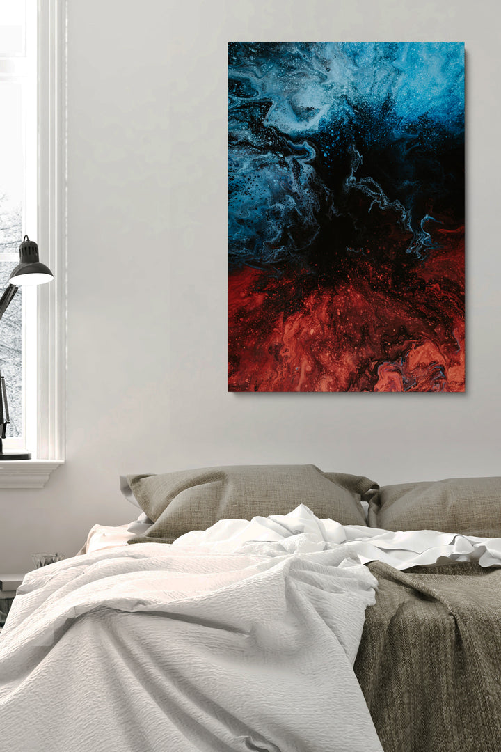Blau Kupfer Abstrakt