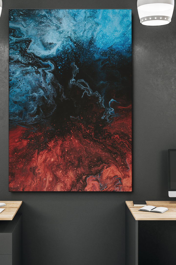 Blau Kupfer Abstrakt