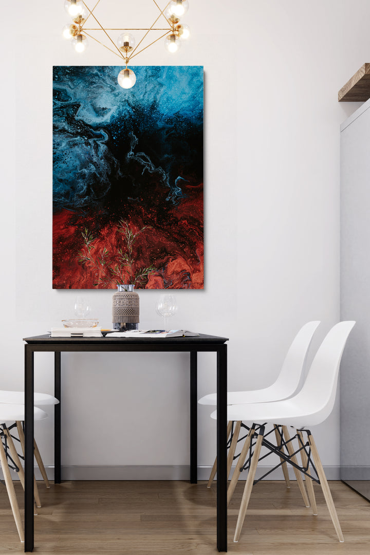 Blau Kupfer Abstrakt