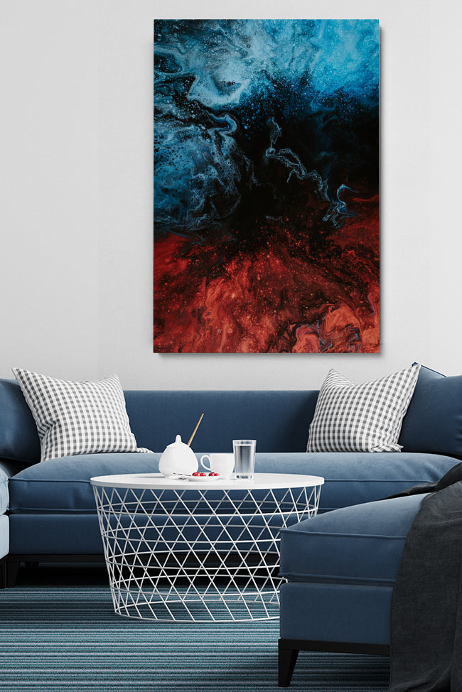 Blau Kupfer Abstrakt