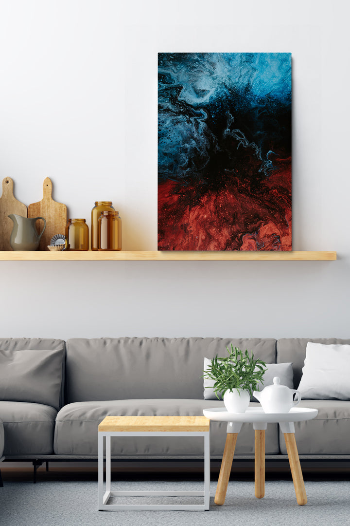 Blau Kupfer Abstrakt