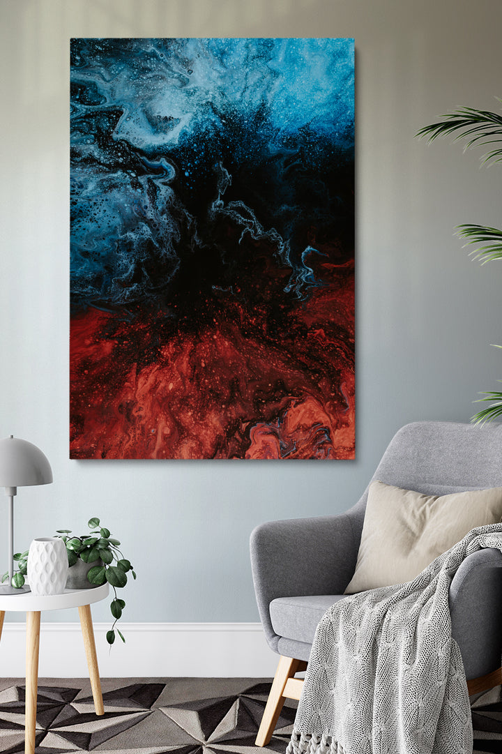 Blau Kupfer Abstrakt