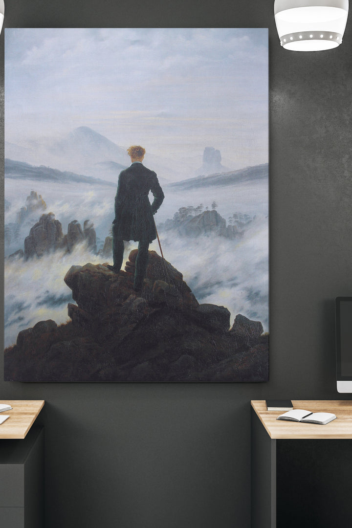 Wanderer über dem Nebelmeer - Caspar David Friedrich