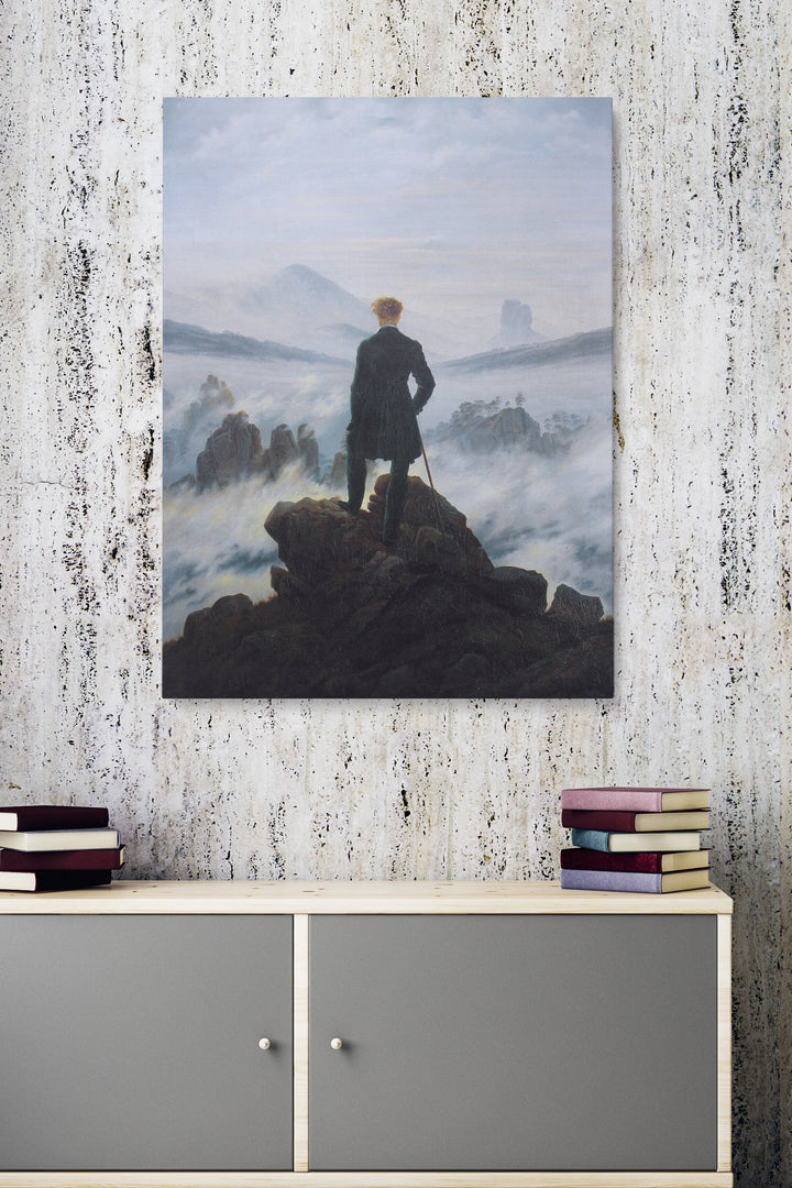 Wanderer über dem Nebelmeer - Caspar David Friedrich