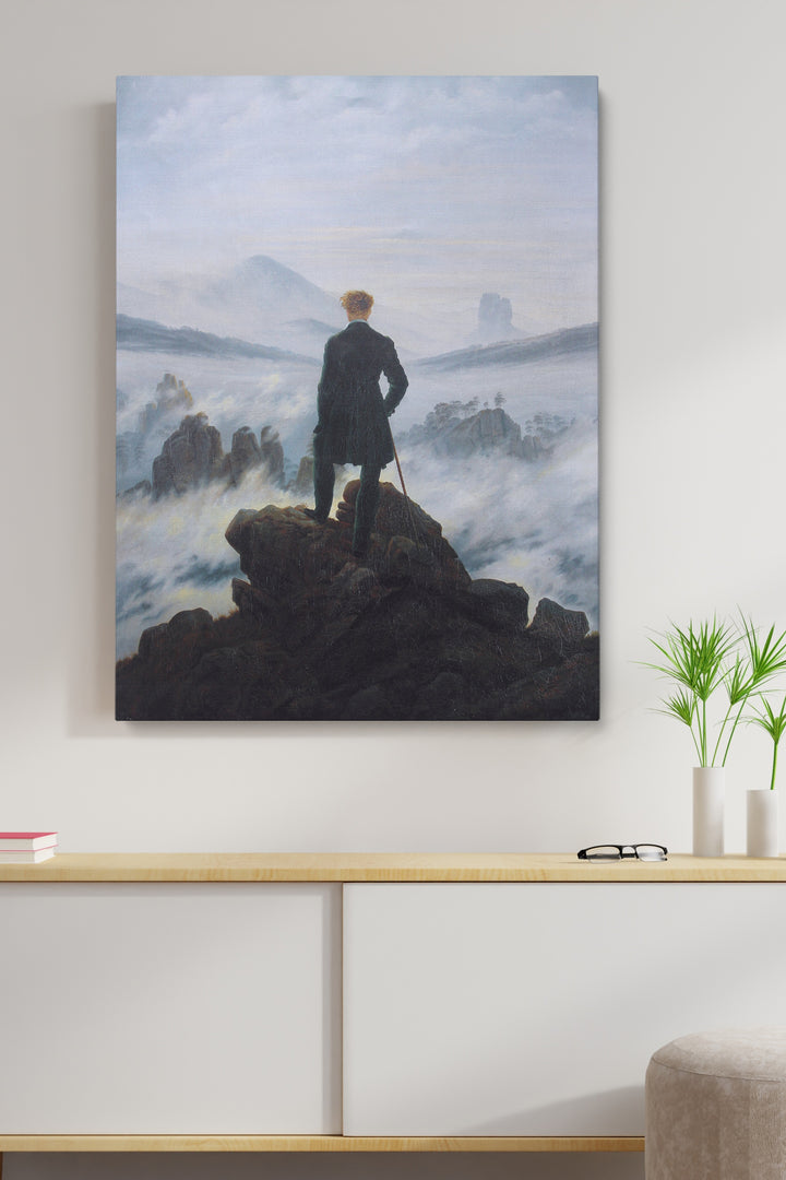 Wanderer über dem Nebelmeer - Caspar David Friedrich