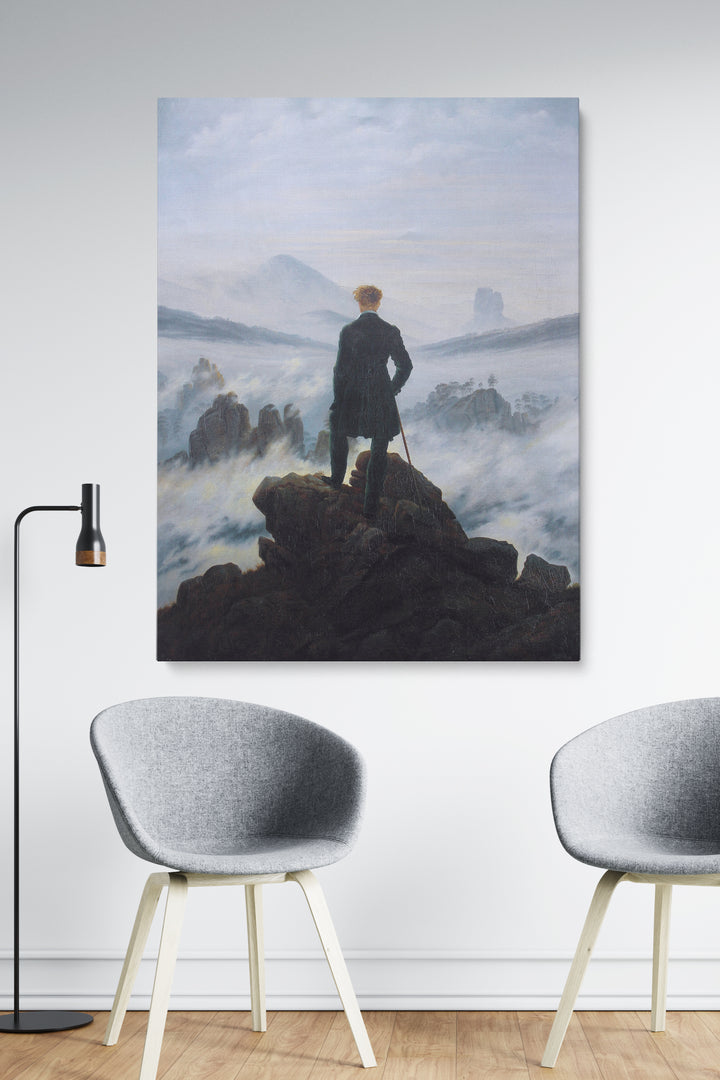 Wanderer über dem Nebelmeer - Caspar David Friedrich
