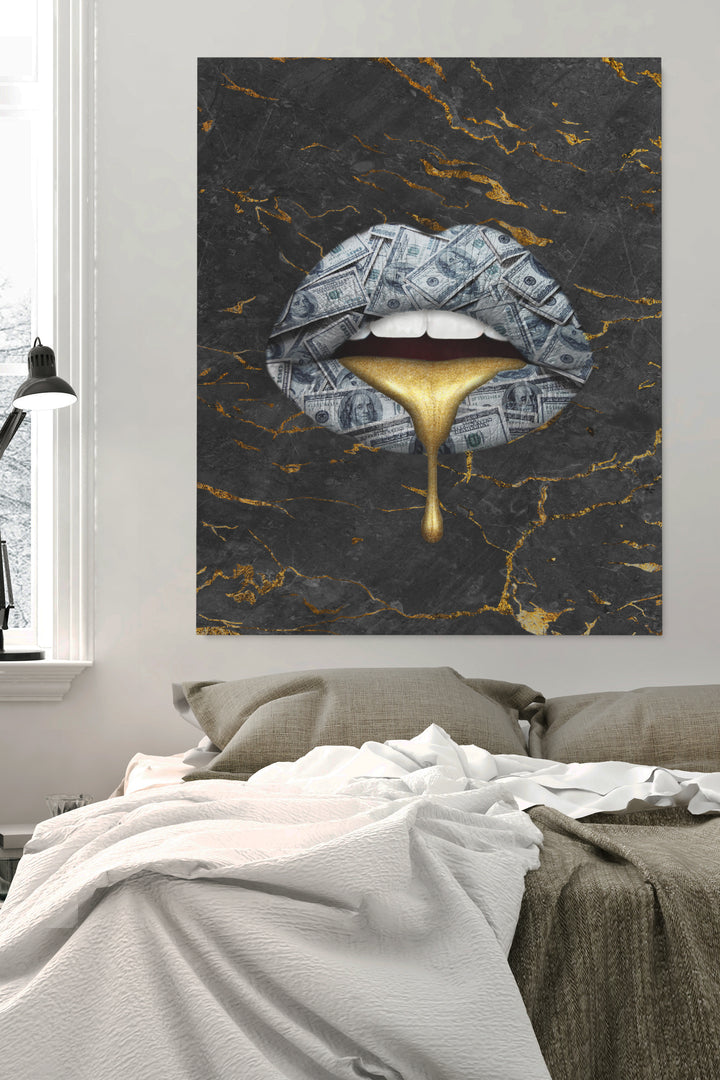 Drip Gold Lips