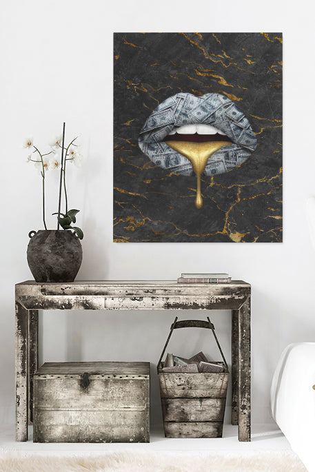 Drip Gold Lips