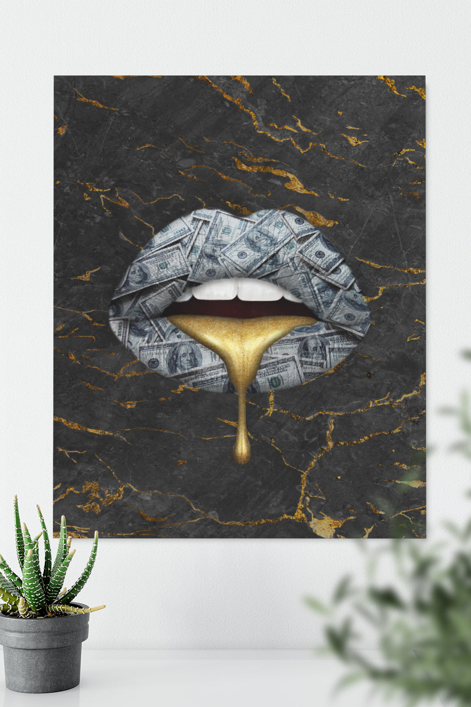 Drip Gold Lips