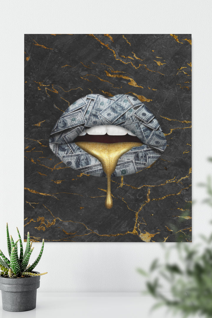 Drip Gold Lips