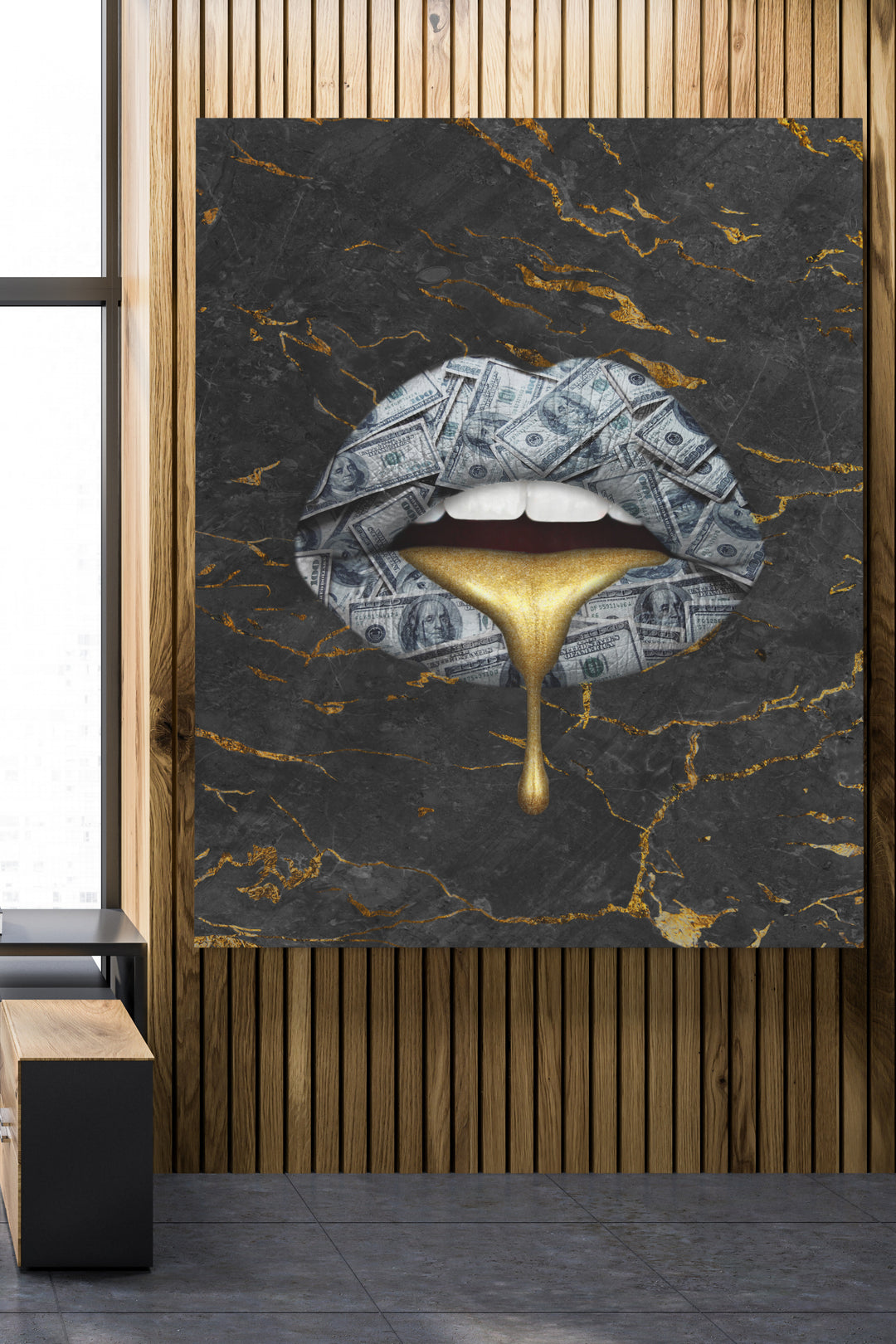 Drip Gold Lips