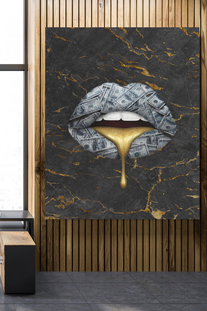Drip Gold Lips