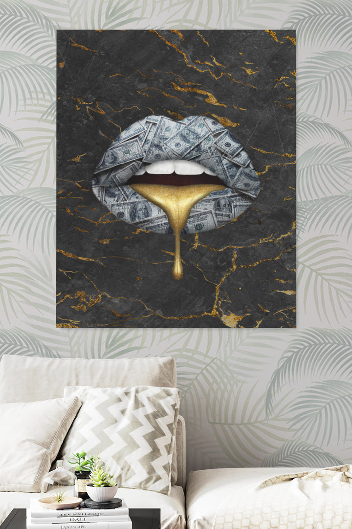 Drip Gold Lips