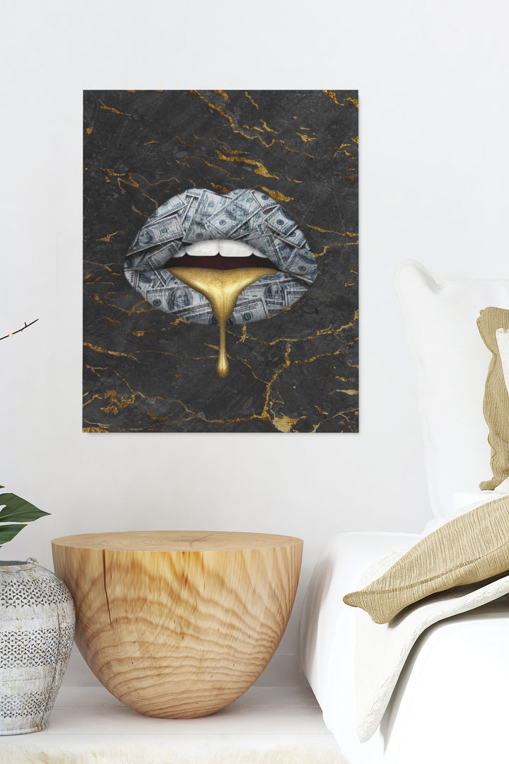 Drip Gold Lips