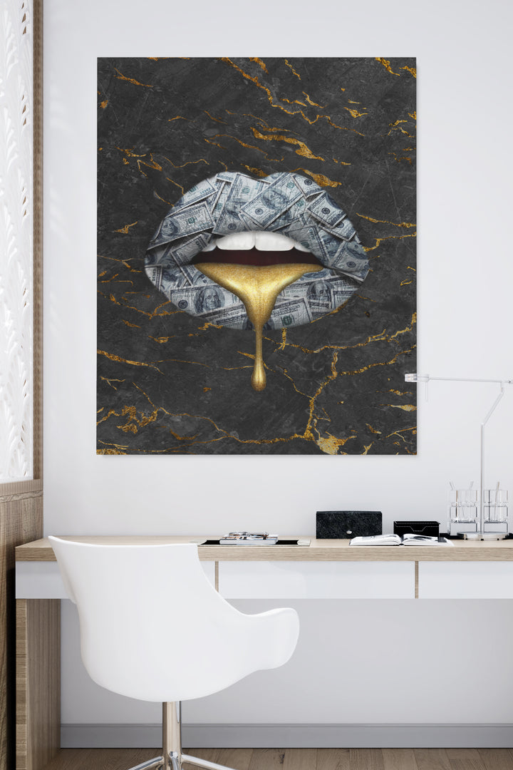Drip Gold Lips