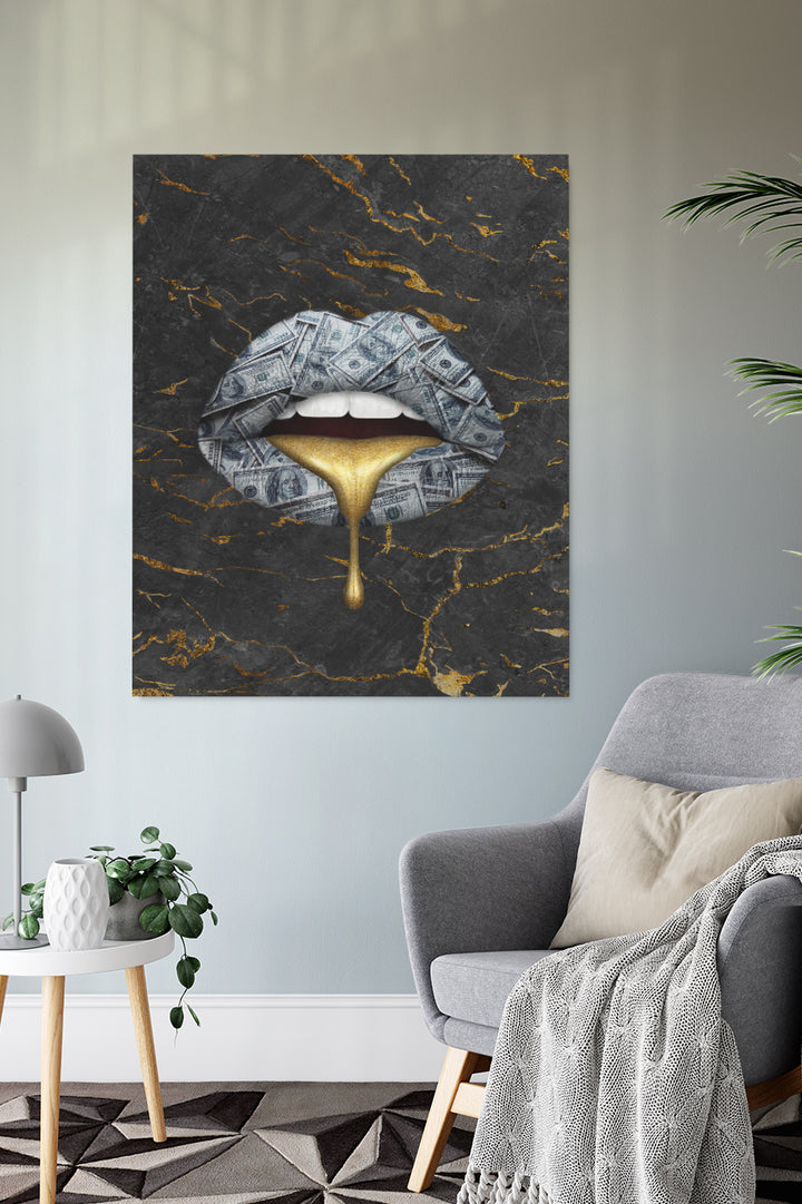 Drip Gold Lips