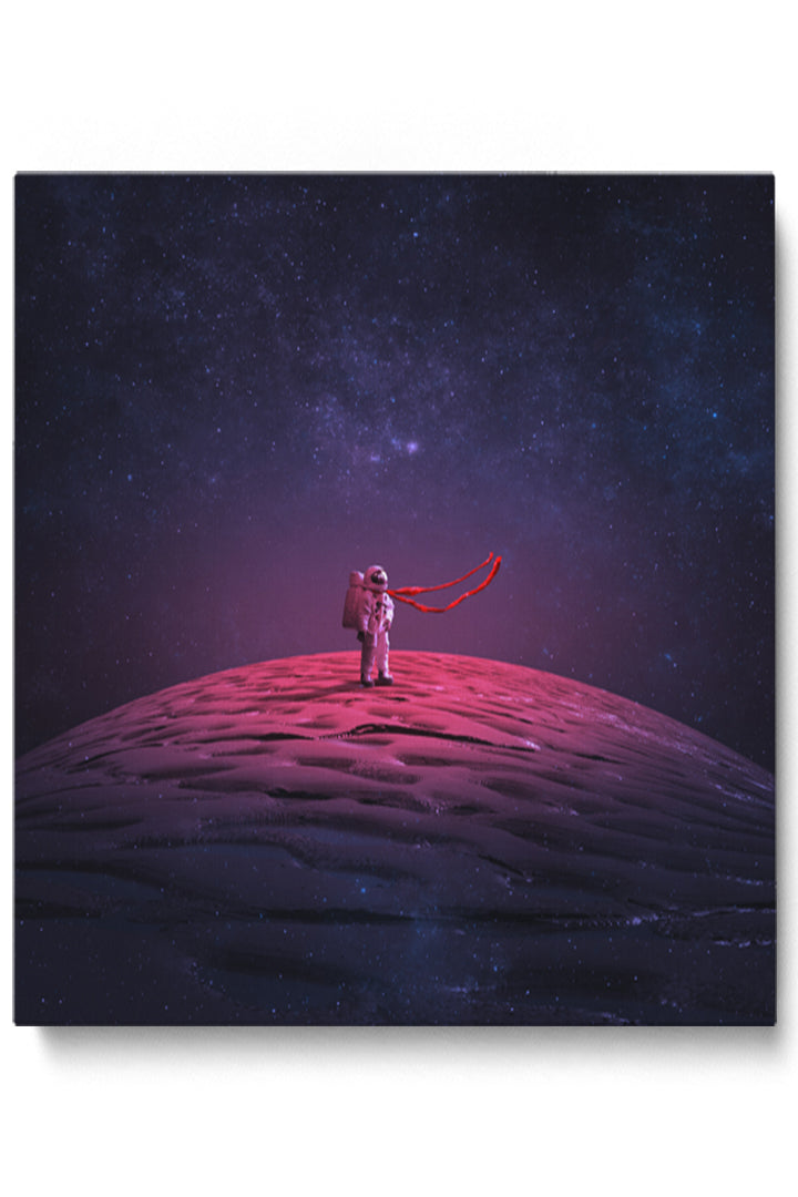 Rote Linie Astronaut