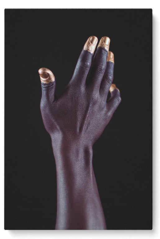 Black Hand Gold Fingers