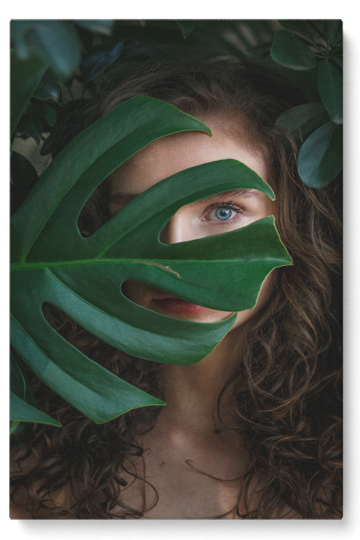 Woman Through Leaf