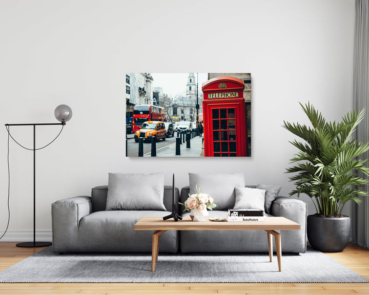 London Phone Booth-Giclée-Fine-Art-Canvas-Print-canvartz.com