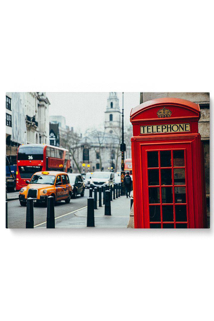 London Phone Booth-Giclée-Fine-Art-Canvas-Print-canvartz.com