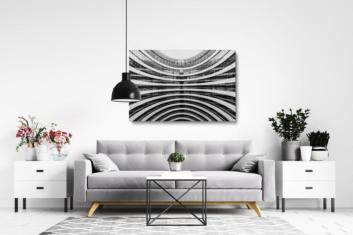 Modern Circle Architecture-Giclée-Fine-Art-Canvas-Print-canvartz.com