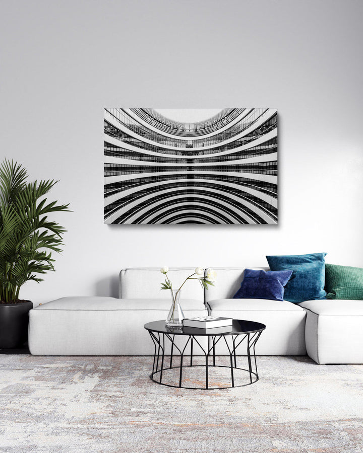 Modern Circle Architecture-Giclée-Fine-Art-Canvas-Print-canvartz.com